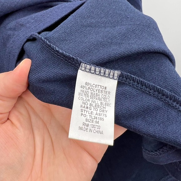 Umgee NWT Handkerchief Hem Blouse Long Sleeve Scoop Neck Women's Medium NEW - Picture 8 of 8